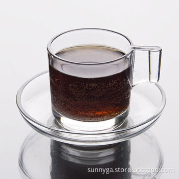 3oz Small Coffee Mug and Saucer with Plate Size of 10.5cm